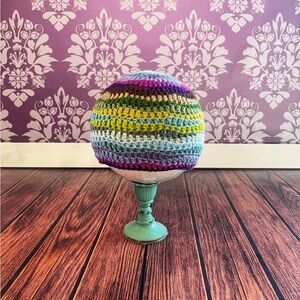 Crochet Colorful Wavy Beanie